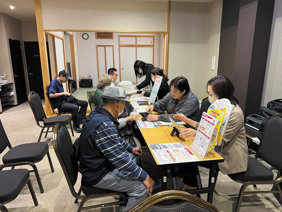 無料のカラダ測定会実施風景